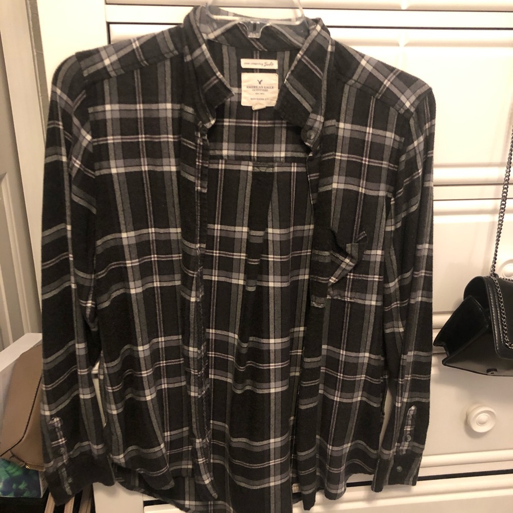 american eagle outfitters boyfriend flannel